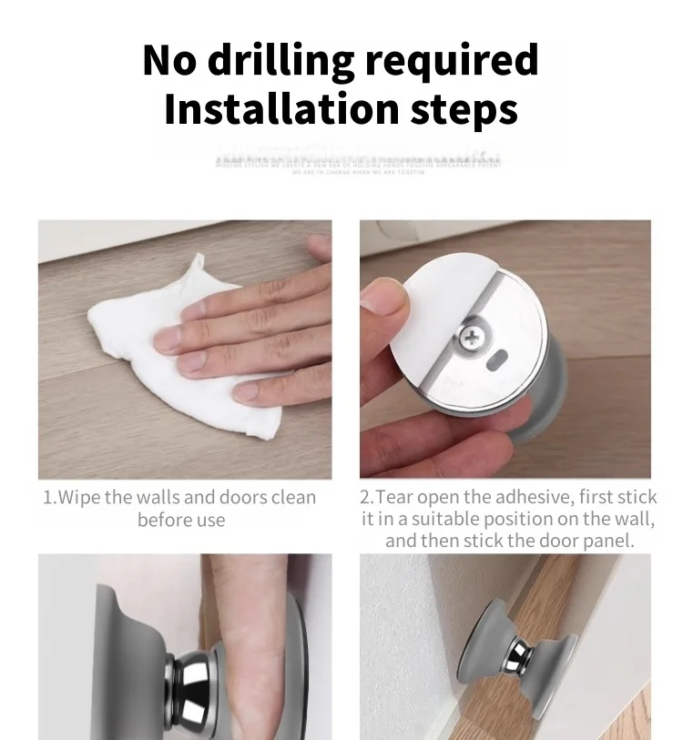 Silikon Tür Saugen Touch Silikon Anti-kollision Tür Hotel Haushalt Starke Magnetische Starke Stumm Tür Stall Tür Stopper – Detail 19
