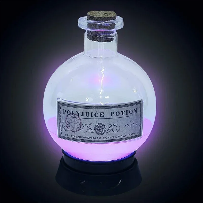 Creative Harry LED Color Changing Magic Bottle Magic Lamp Decoration Room Decoration Magic Potion Bottle Children\'s Gift