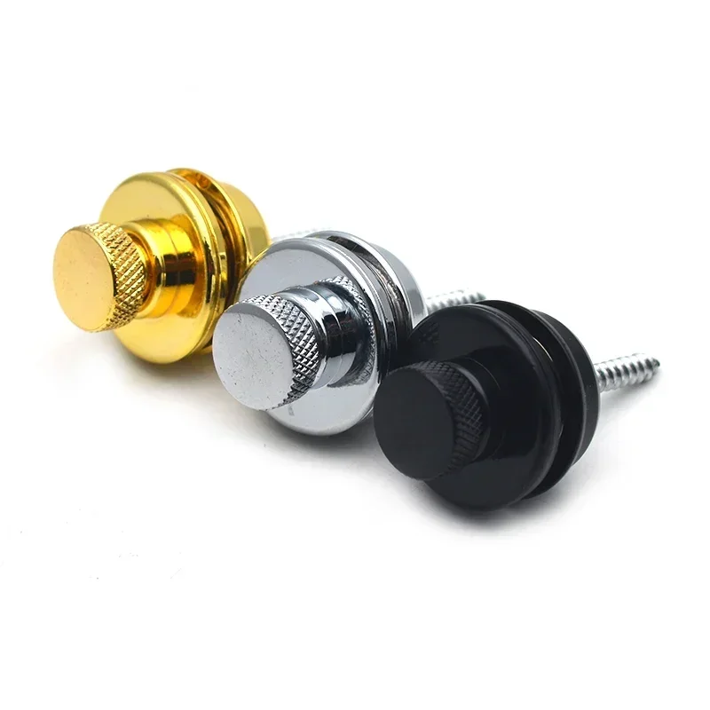 

30Pcs Guitar Strap Button Lock Straplocks Guitar Buckle Skidproof Acoustic Electric Bass Strap Black Silver Gold