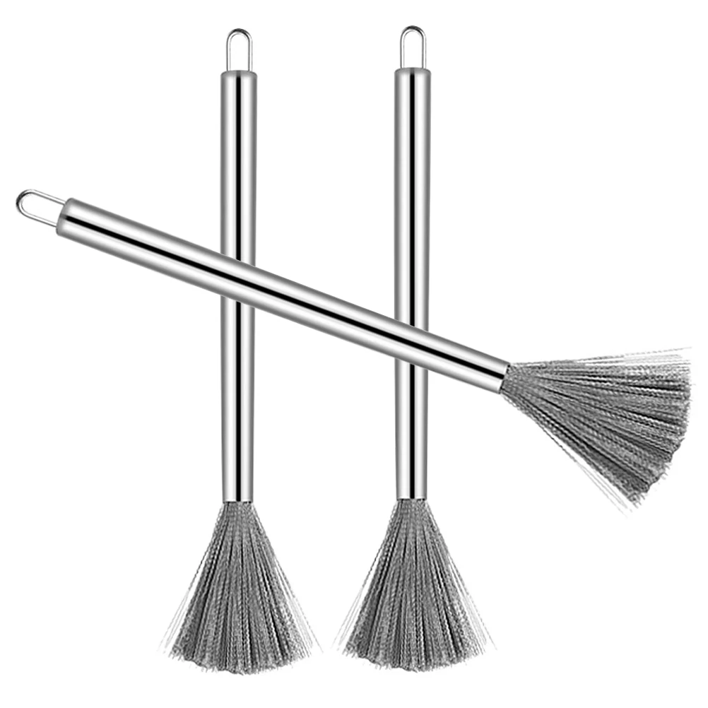 

3Pcs Stainless Steel Cleaning Brush for Kitchen Pots Pans Wok Multi-Functional Non-Scratch Scrubber