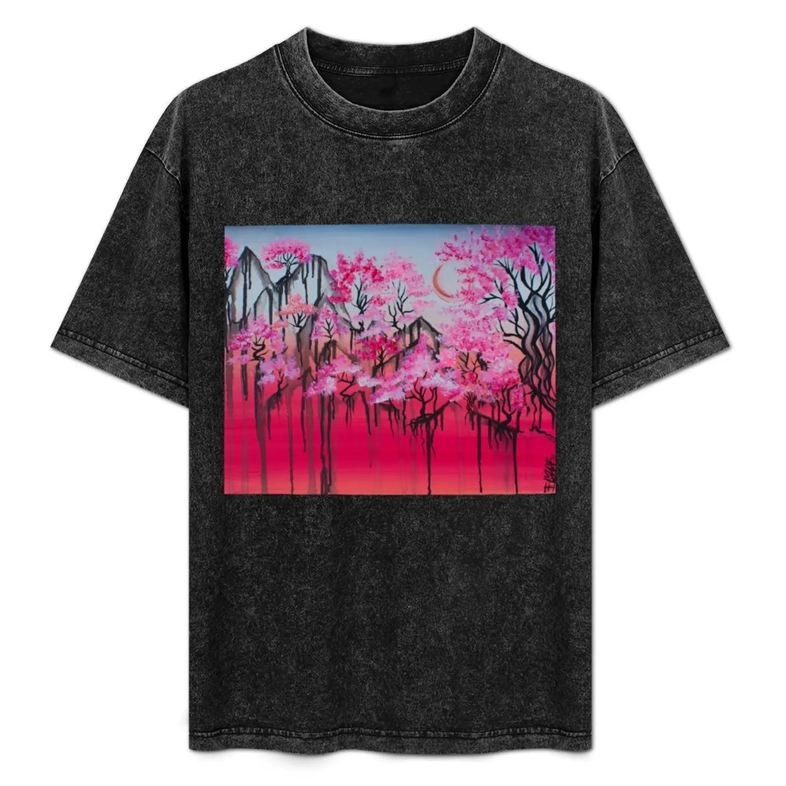 

Flower Blossoms in Warm Spring -YLM_arts T-Shirt Casual Basic Short Sleeve T-Shirt