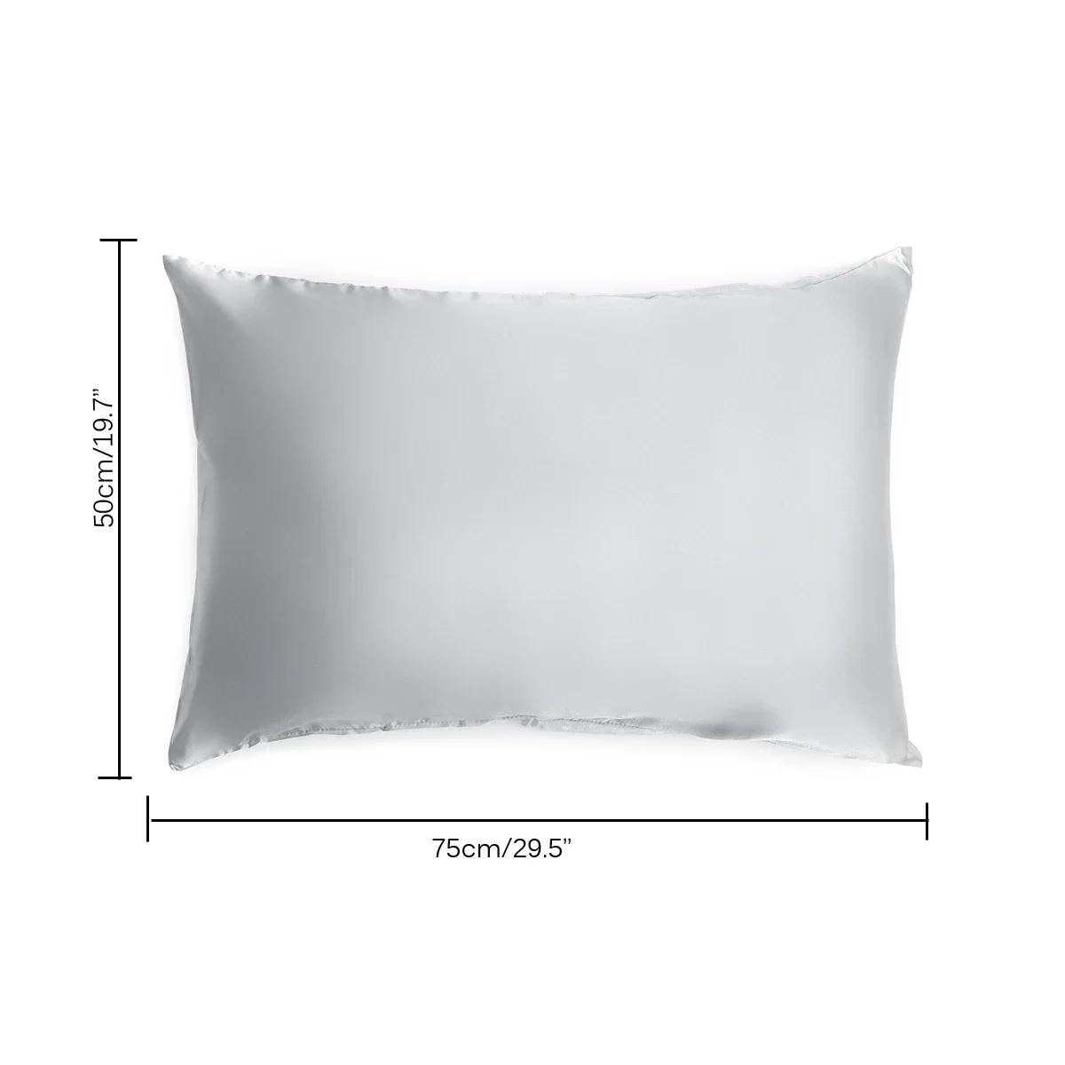 

2pcs Pure Emulation Silk Satin Pillowcase Comfortable Pillow Cover For Bed Couch Sofa Home Office Throw Single Pillow Cove