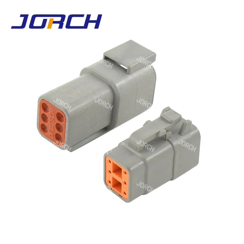 5 Sets Deutsch DTM 6Pin Auto Waterproof Electrical Connector Plug Sealed Shrink Boot Adapter DTM06-6S/ATM06-6S DTM04-6P/ATM04-6P