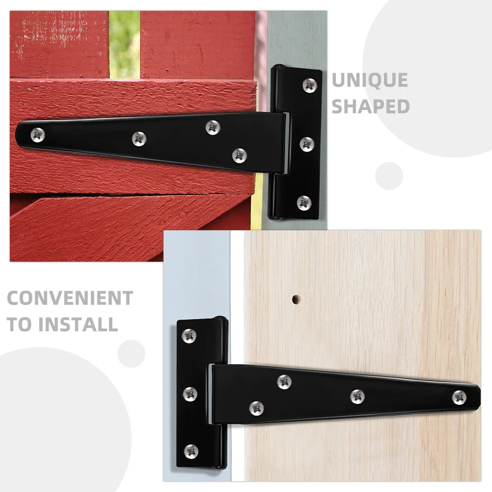 

8Pcs Door Hinges Carbon Steel Heavy Duty Shed Barn Cabinet Door Hinges Replacement Detachable Slip Joint Hinge