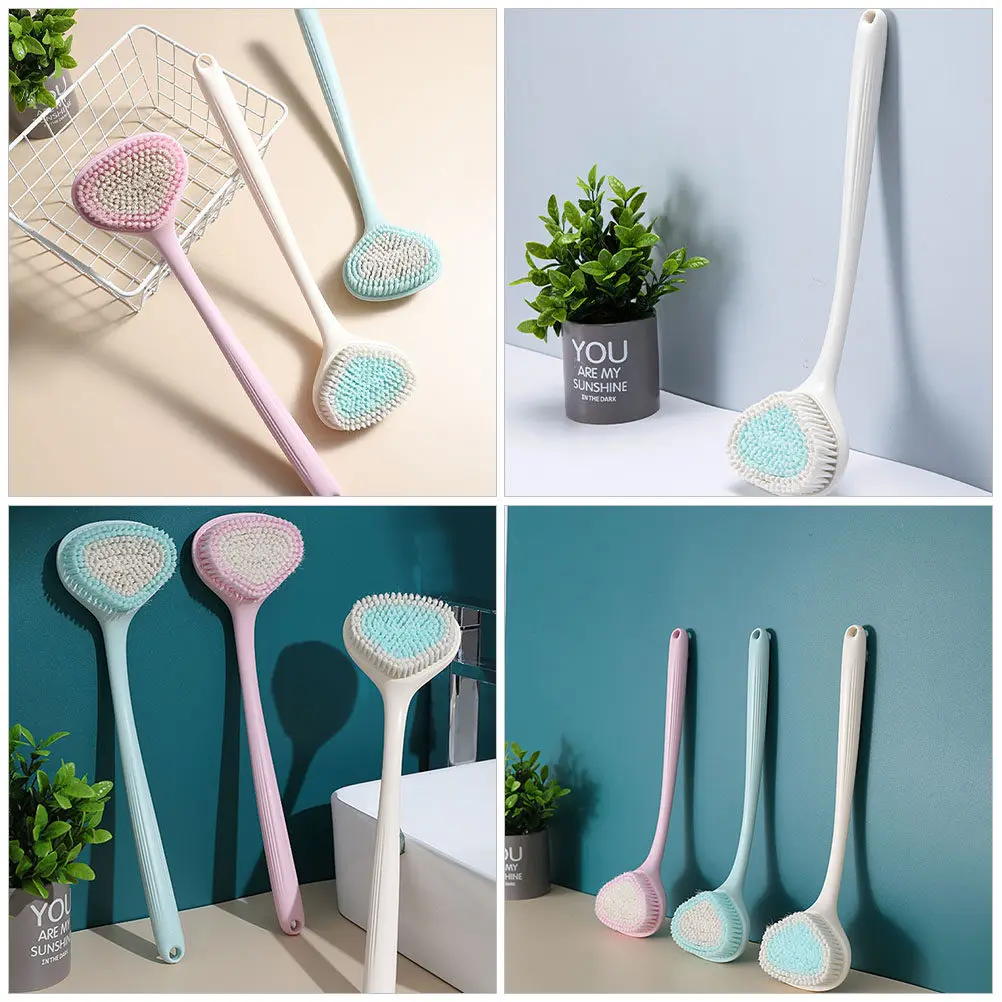 

Щетка для душа с длинной ручкой, инструмент для чистки ванн, прочный аксессуар для ванной комнаты для пожилых мужчин и женщин