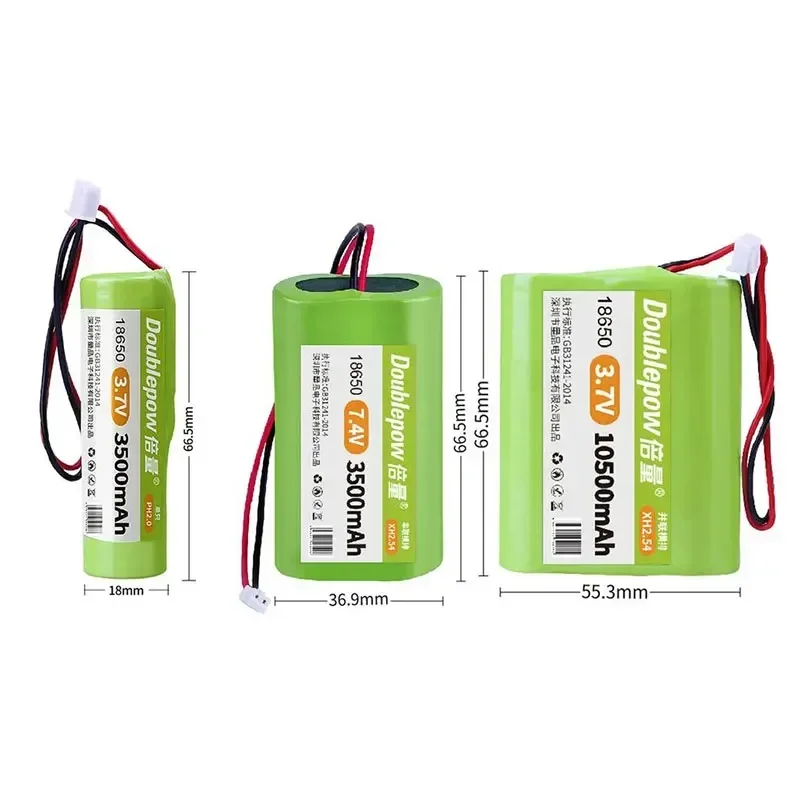 Batterie aste pour machine à chanter, lumière d'urgence, 18650 mAh, 2200mAh, 2500mAh, 3000mAh, 24.com, 3500 V, Eddie Ion Cell PH2, 2P, 3.7