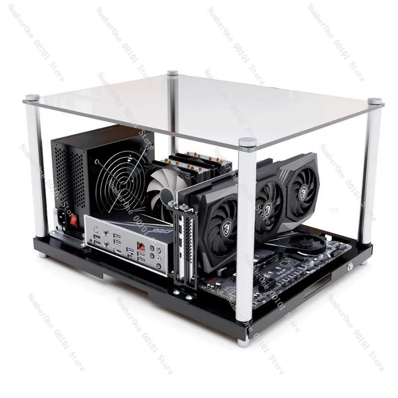 Open computer case, support MATX ATX main board support X79 X99 single, studio bracket steel