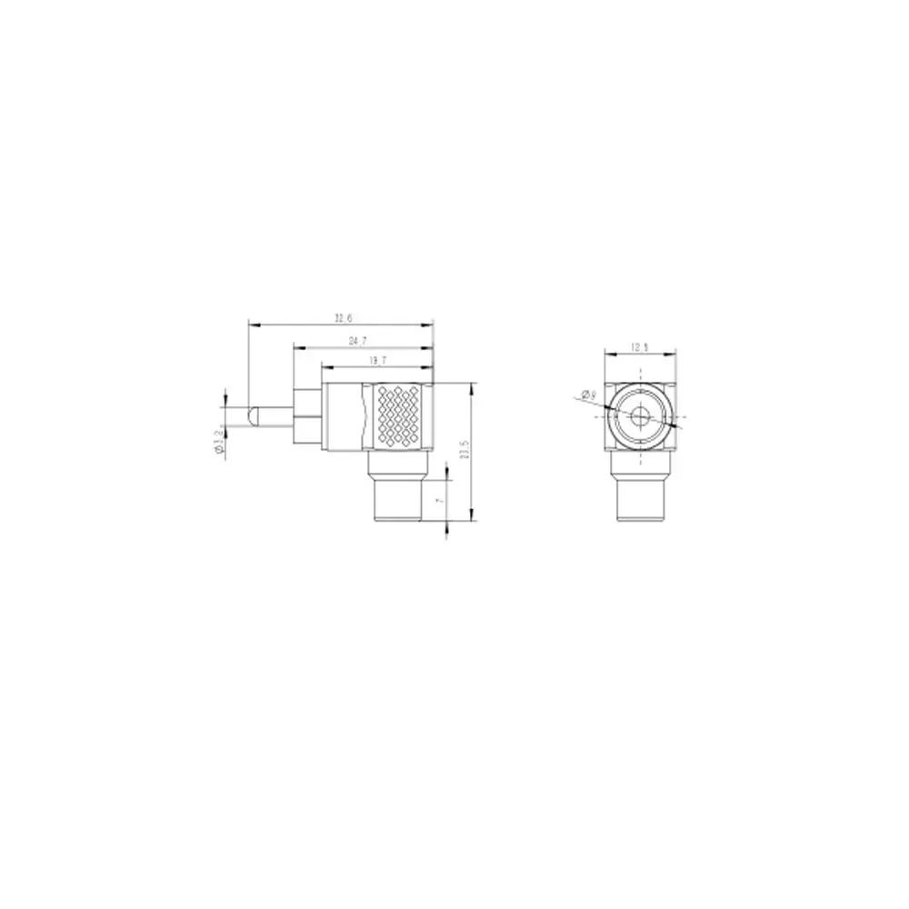 90 Degree RCA Right Angle Connector Lotus RCA Right Angle Elbow L-shaped 90 Degree Audio Plug High-quality M/F