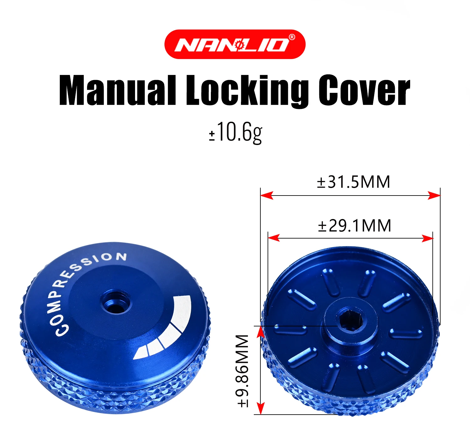 NANLIO X9 PRO MTB-Gabel-Umbausatz | Federungsdämpferstange, Luftventil, Ventilmutter Ersatz für Mountainbike-Luftgabel – Detail 4