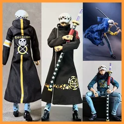 Shf Pirate King Rothra Fargara Tokushima Robe Fur Collar Sweatshirt Long Trench Coat Blue Shawl Clothes Model