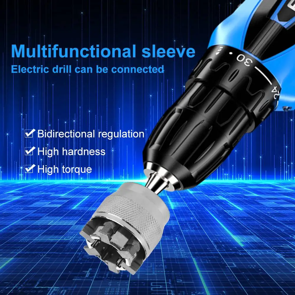 

3/8 Inch Drive Wrench Socket High Torque 10-19mm Wrench Adapter Multifunctional Adjustable Socket Adapter Universal