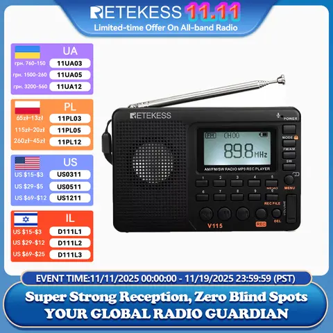V115 Portable Radio retekess