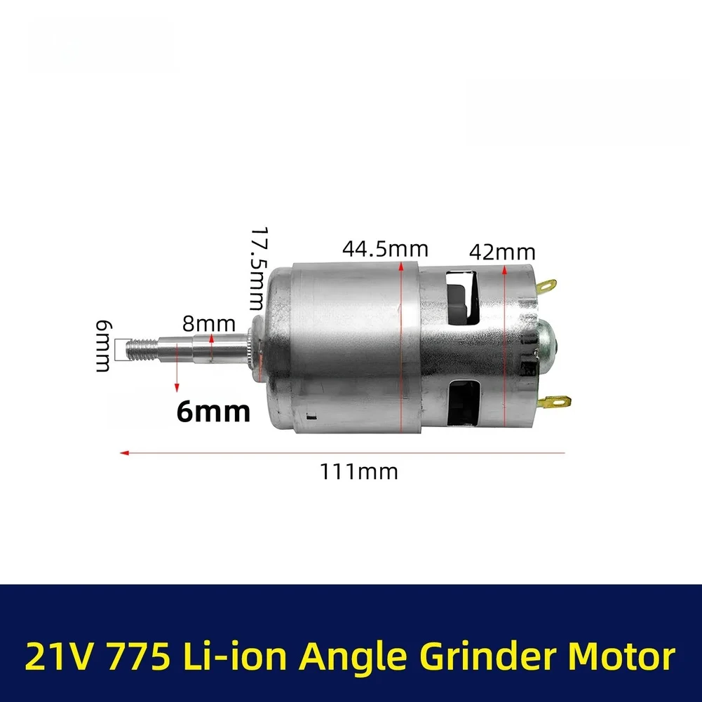 21V/20V Li-ion Angle Grinder Motor 775 Brushless Electric Power Tool Accessory For Electric Angle Grinder Replacement Accessory