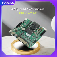 New Mini ITX NAS Board Intel N150 N100 6-Bay 6xSATA3.0 Dual NVMe 4x2.5G Network DDR5 Max16GB RAM All-in-One Home Server
