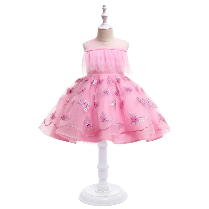 

Girls' Princess Dress Flower Girl Dress Little Girl Fluffy Dress Children's Cake Dress Girls Clothes