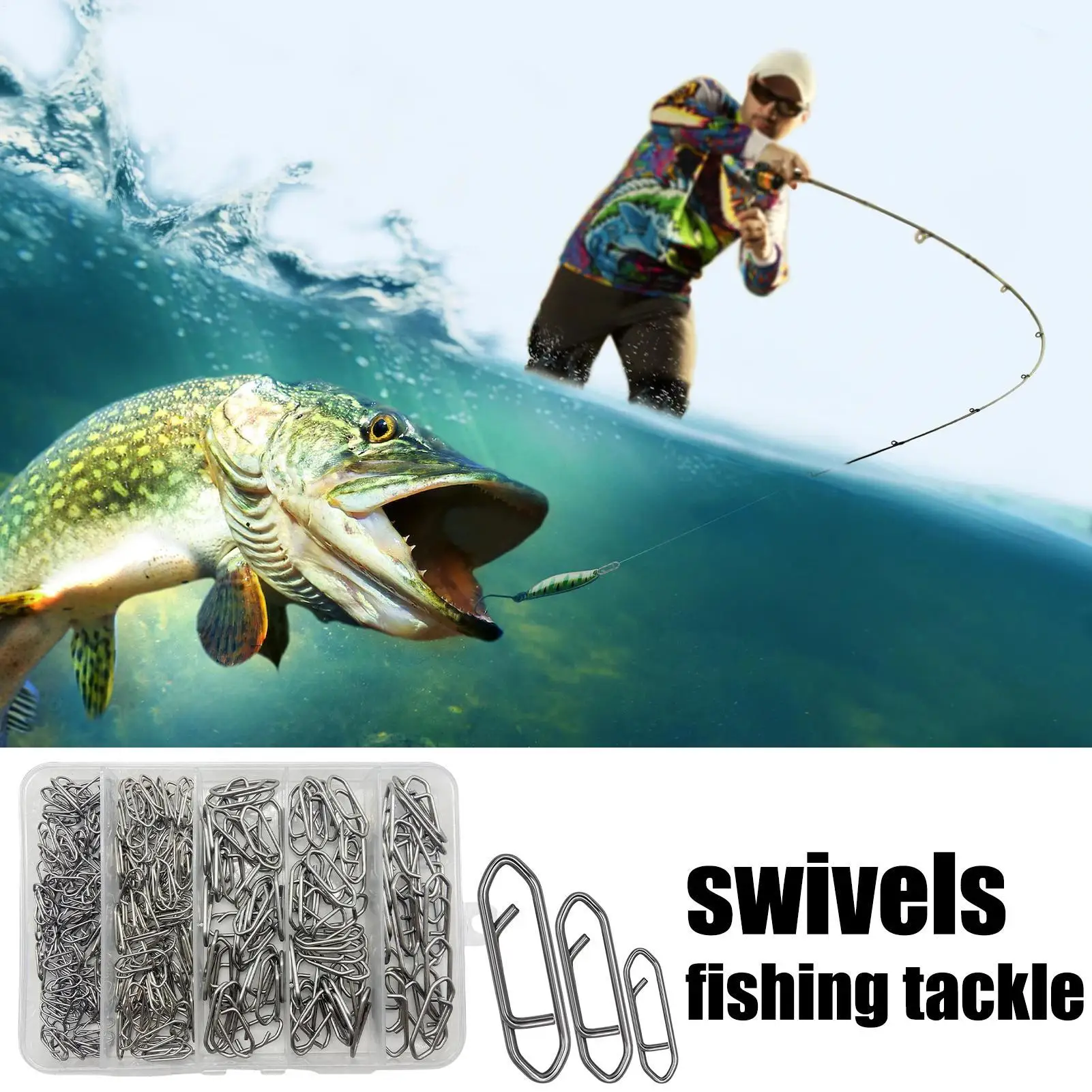 

Speed Clips For Fishing Lures 260 Pieces Quick Clips For Fishing Lures Stainless Steel Crankbait Connector Tackle For Saltwater