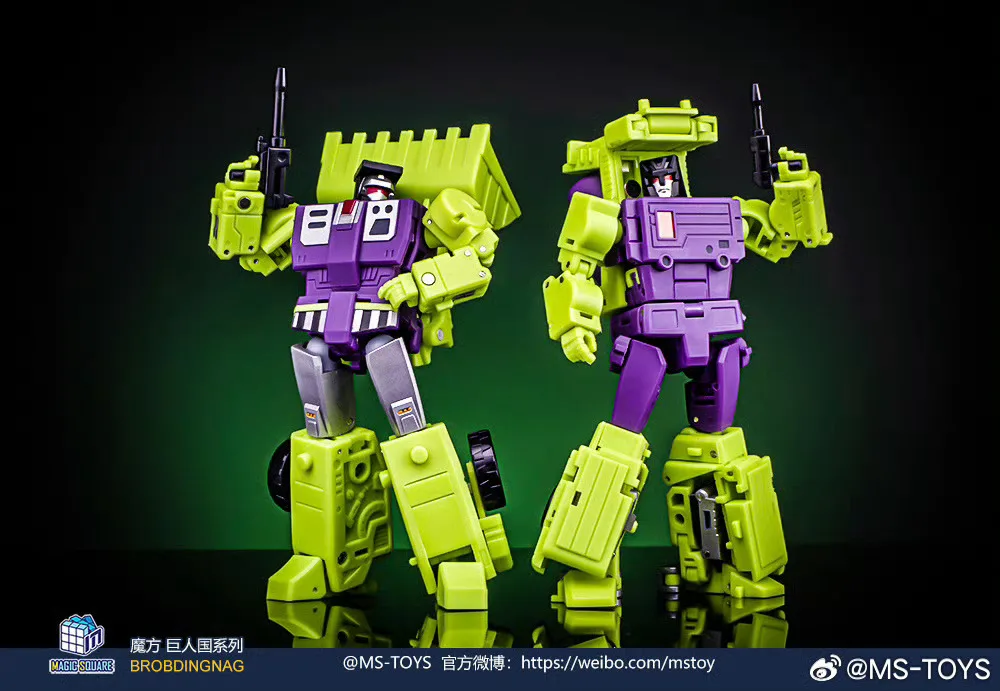 [In stock] Magic Square MS-37A MS-38A 10cm MS37A MS38A Shovel Roller Devastator Transformation Robot Action Figure Toy