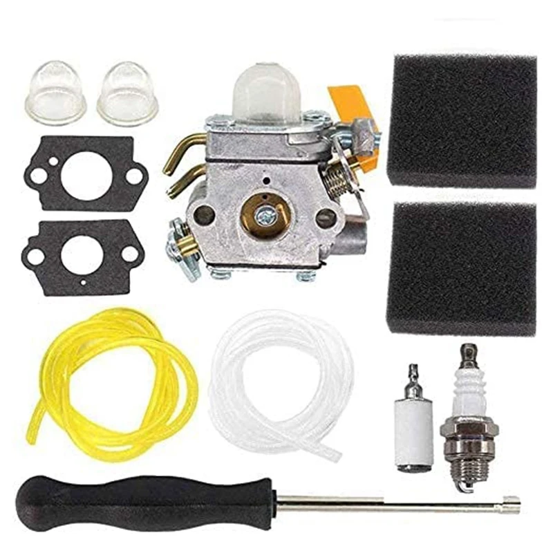 

Carburettor 308054012 with Air Filter Set for 25Cc 26Cc 30Cc 46Cc Hedge Trimmer C1U-H60