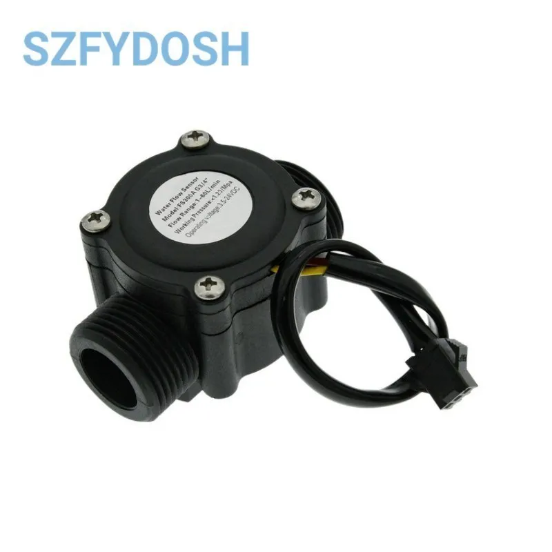 Water Flow Sensor Counter Meter FS300A 1-60L/min G3/4 DC 5-24V
