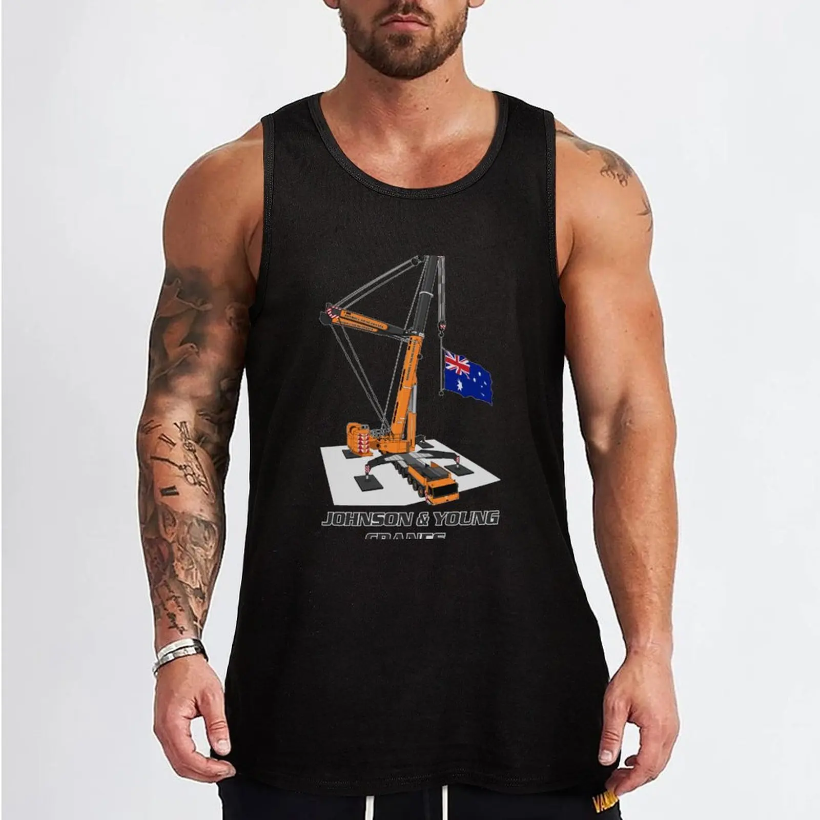 Johnson & Young Cranes Tank Top summer 2024 T-shirt Men's gym sleeveless Men's t-shirts