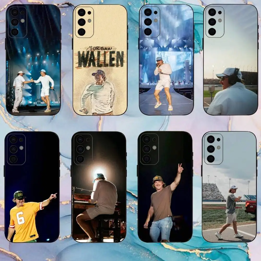 

Singer M-Morgan Wallen Phone Case For Samsung S25,S24,S21,S22,S23,S30,Ultra,S20,Plus,Fe,Lite,Note,10,9,5G Black Cover