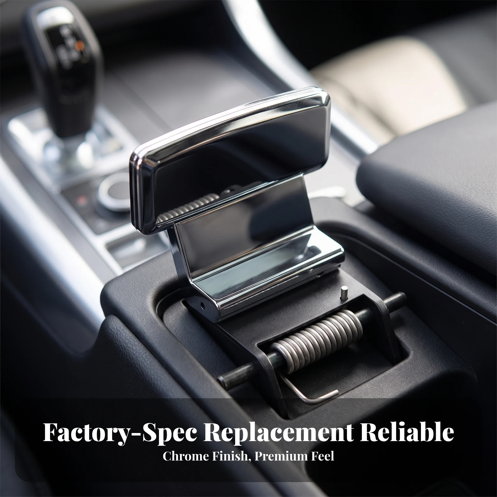 Primary & Central Console Cover Handle High Quality Center Console Latch Handle Hard Plastic Chrome-Plated for Car Owners