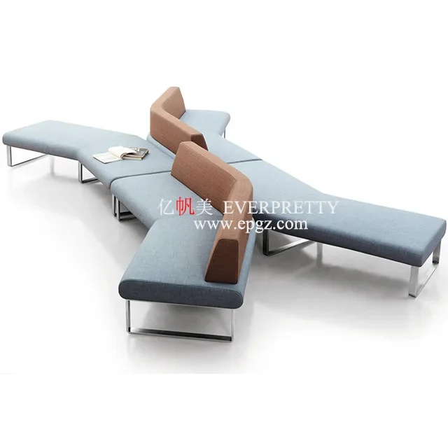 Hot Sale Modern Ergonomic Design Flexible Assembly Soft School Library Furniture Modular Colorful Sofa Set for Student Use