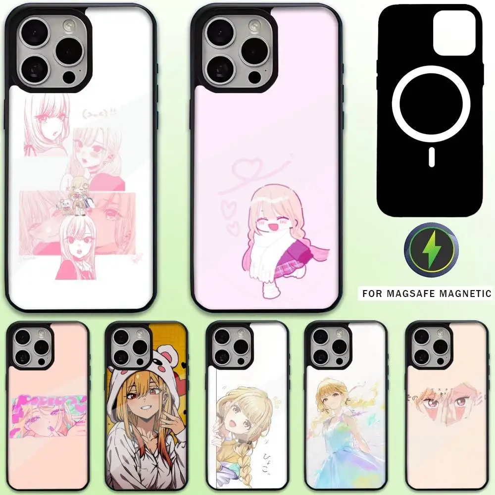 

Kitagawa Marin Anime Phone Case For iPhone17,16,15,14,13,12,11 Plus,Pro Max Magnetic Magsafe Wireless Charging