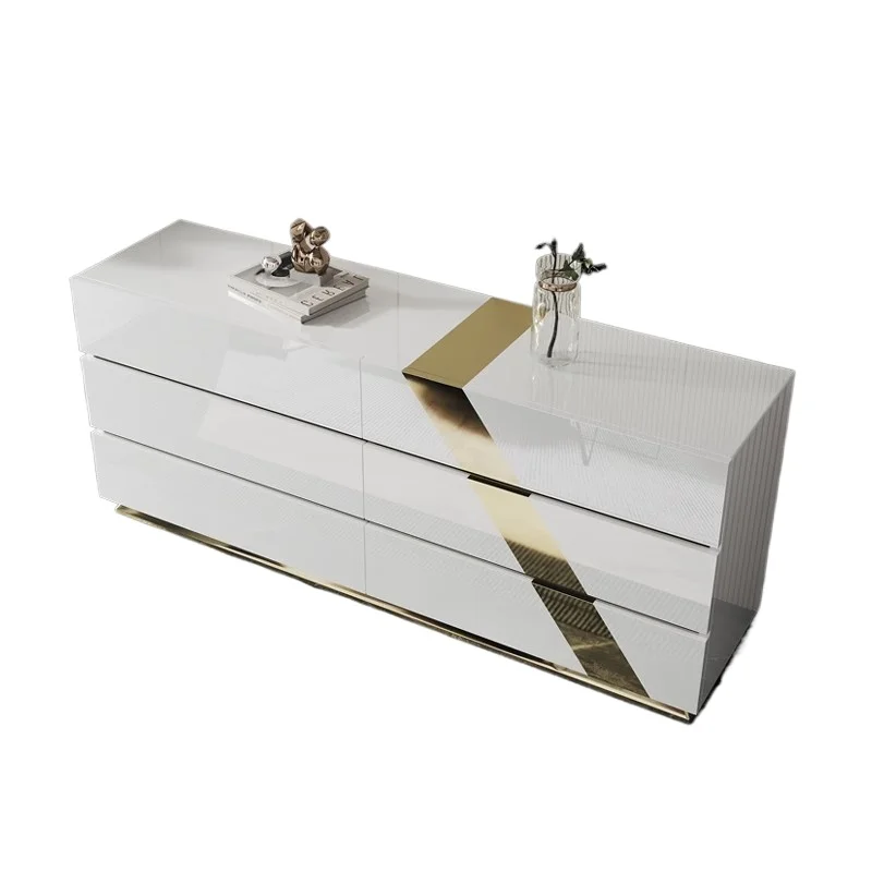 خزائن غرفة المعيشة الذهبية الكبيرة ديكور المنظمون الفاخرة غرفة نوم خزائن غرفة المعيشة أدراج التخزين أثاث Szafki Do Salonu #6