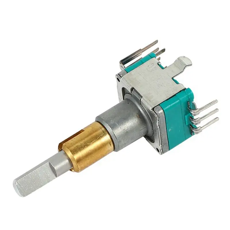 AA81-4PCS EC11EBB24C03 Dual Axis Encoder With Switch 30 Positioning Number 15 Pulse Point Handle 25Mm