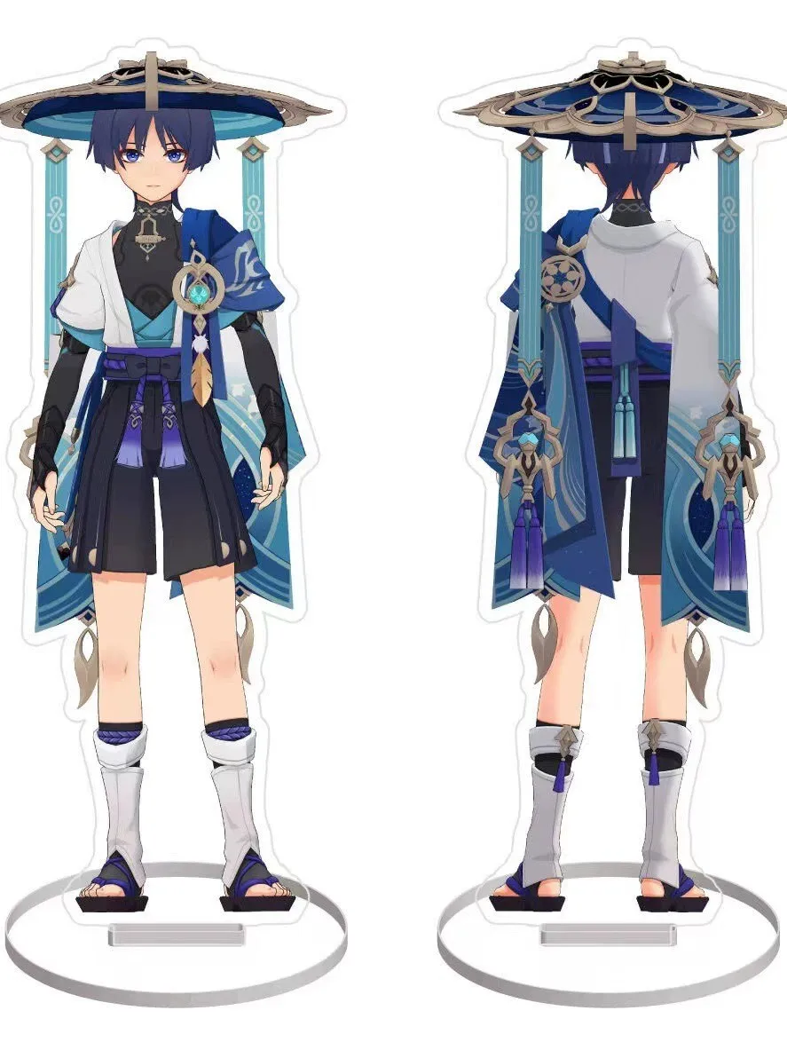 Anime Genshin Impact Alhaitham Xiao Cosplay acrilico positivo e negativo Hd decorazione fronte-retro segno in piedi Ambitus