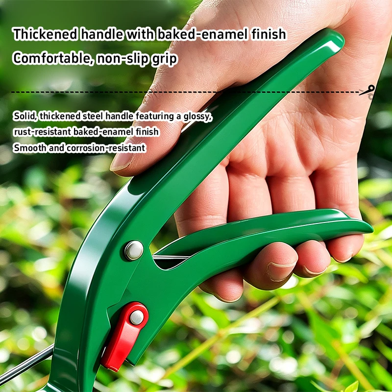 Stainless Steel Grass Shears Labor Saving Handheld Lawn Cutter For Backyard Gardening Hedge Trimming Yard Weeding Scissors Tool