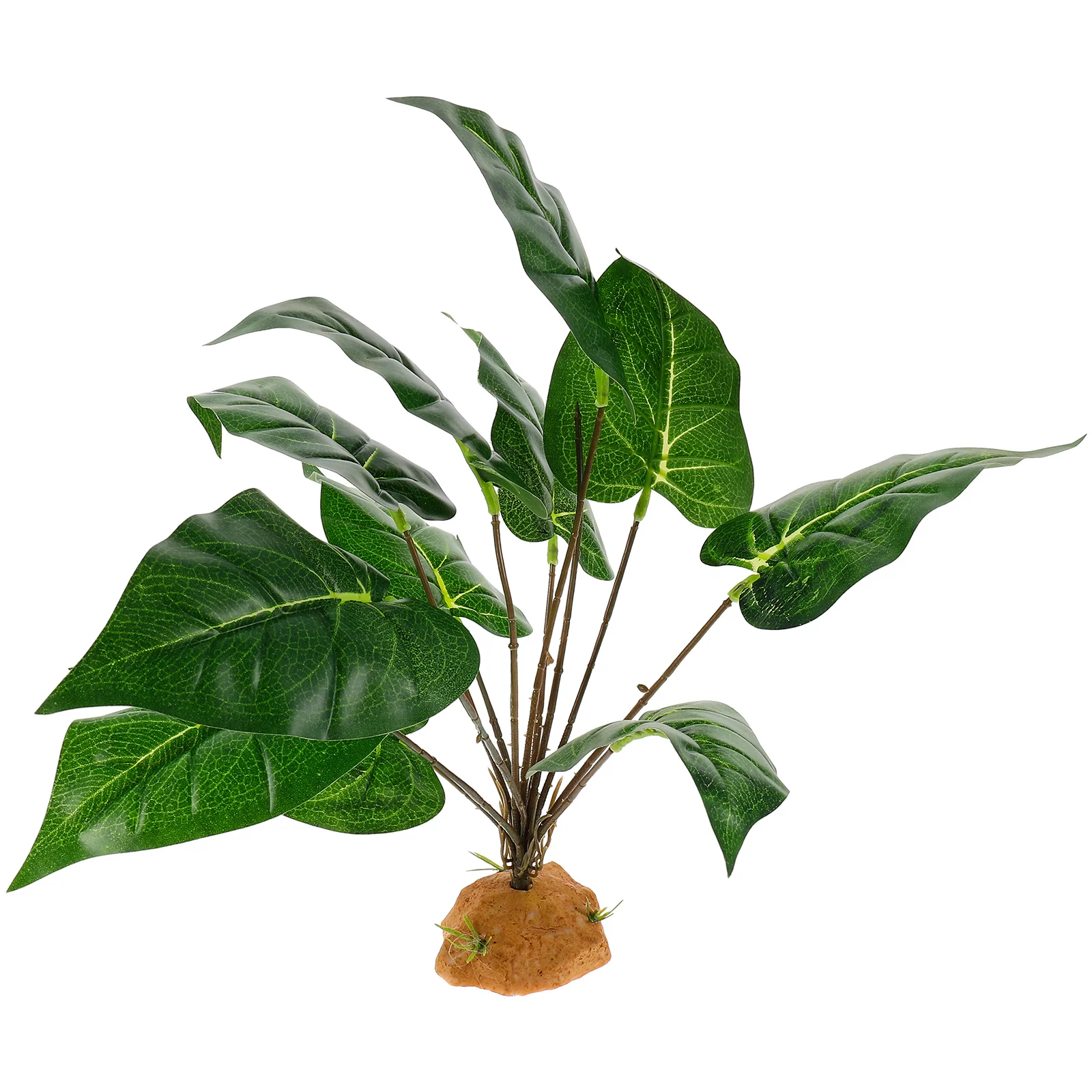 

Decorative Plants Fake Aquarium Reptile Tank Landscaping Faux Indoor Vivid Color Lifelike Plant Ornament Suitable