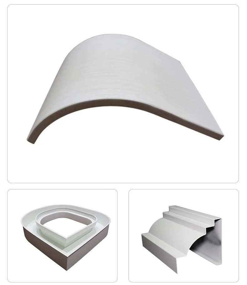 التخصيص حار بيع للماء الألومنيوم القشرة غير النظامية منحني الملف الشخصي الستار لوحة الحائط #4