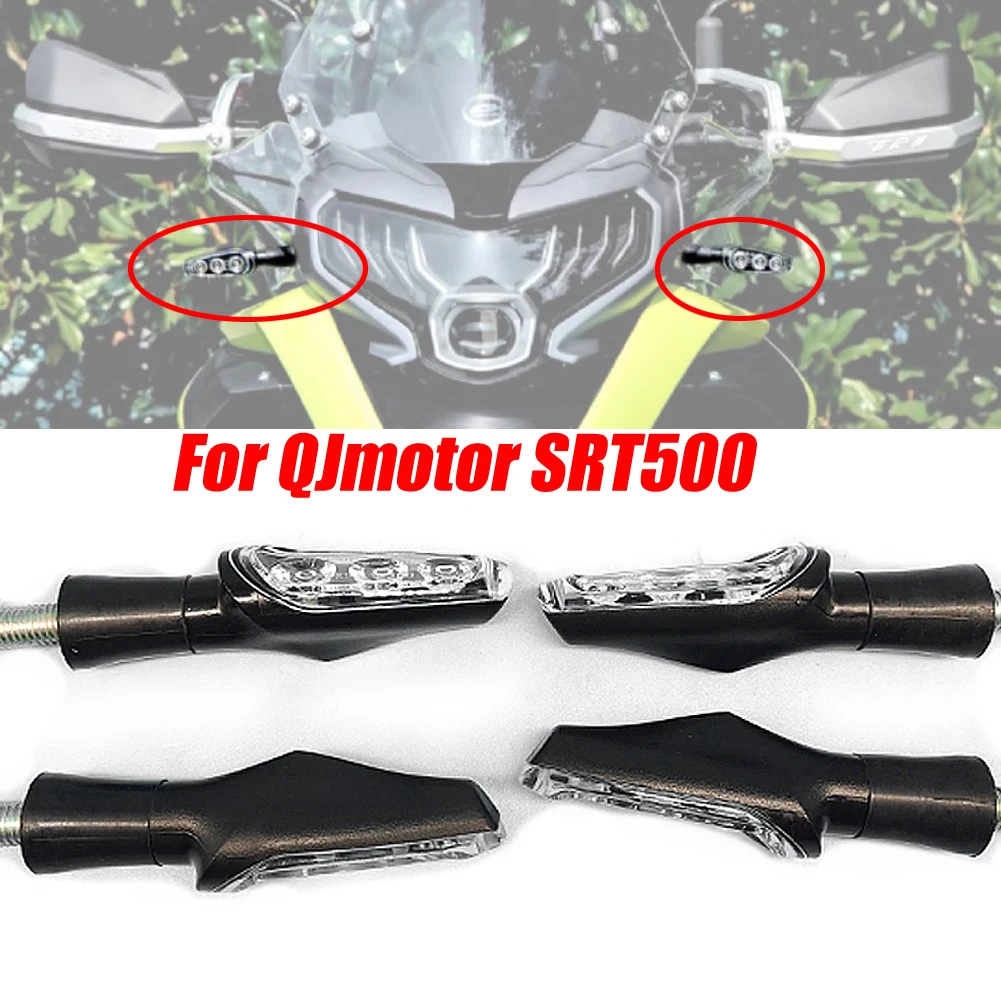 Motorcycle Front Rear Turn Signal Light Flashers Lights Indicator Lamps For QJmotor SRT500