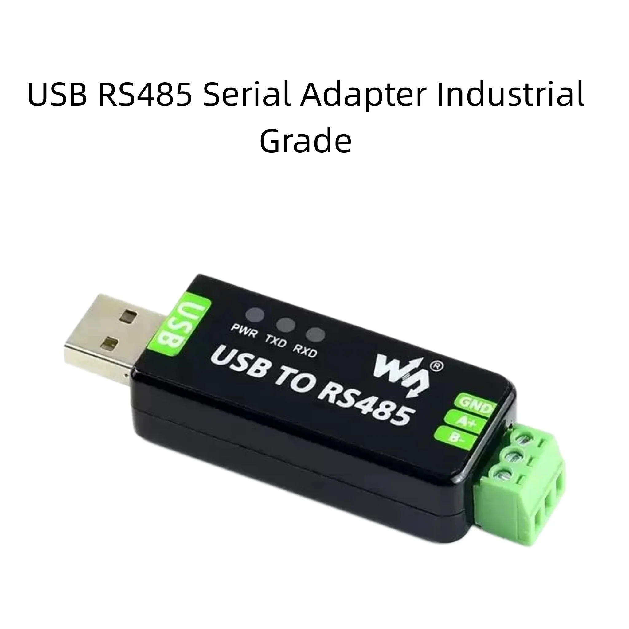 Industrial Grade USB to RS485 Serial Converter Adapter, FT232 CH343G Chip Optional, ESD Lightning TVS Protection Support Windo