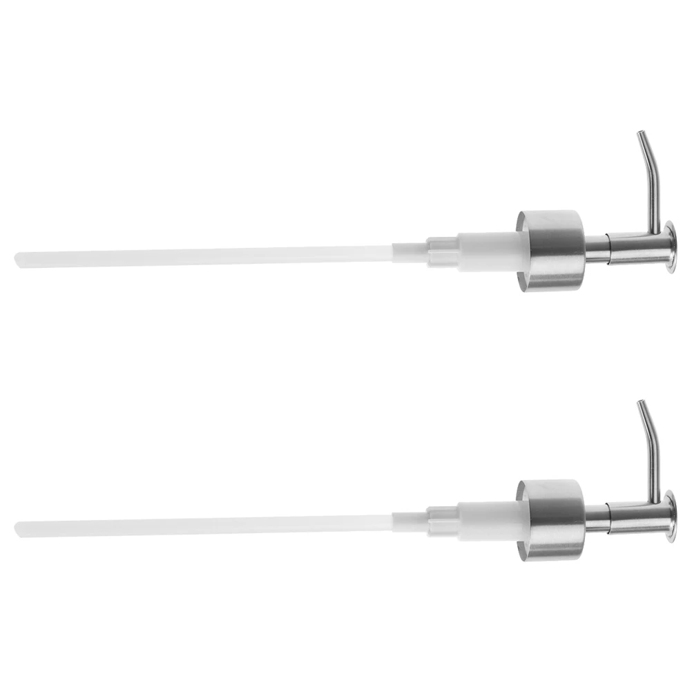 

2 Pcs Replace Soap Dispenser Pump Head Stainless Steel Liquid Replacement Brushes