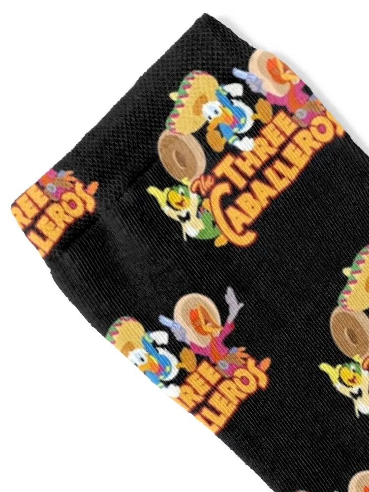 The caballeros, three amigos in technicolor Active T-Shirt Socks Run New year's anti-slip Stockings man Socks For Women Men's