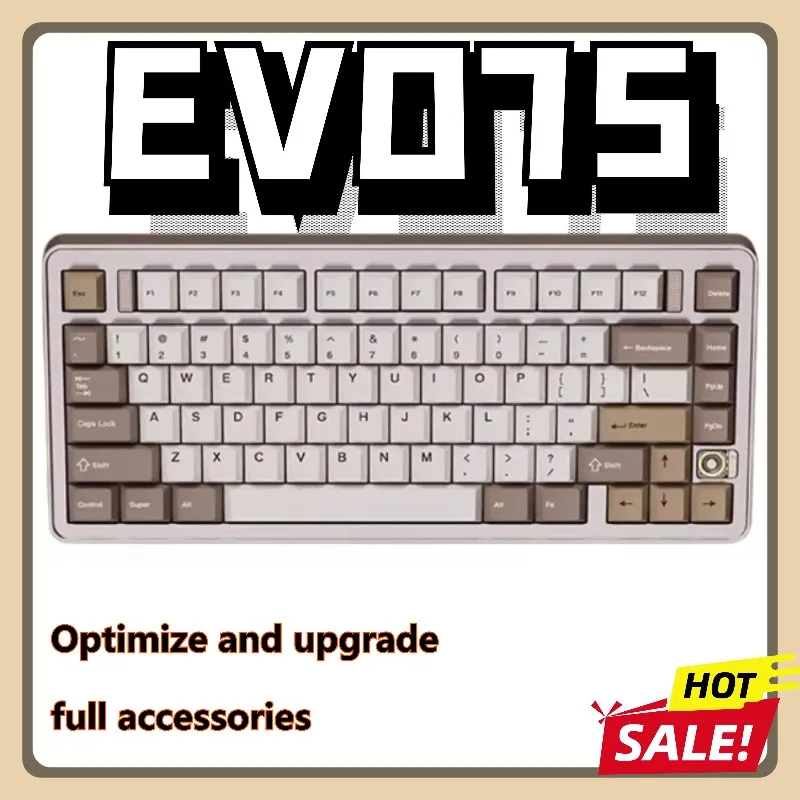 EVO75 Keyboard Accessories Sound Pack PORON Sandwich Cotton IXPE Switch Pad Positioning Plate Hifi Upgrade Gaming Accessories