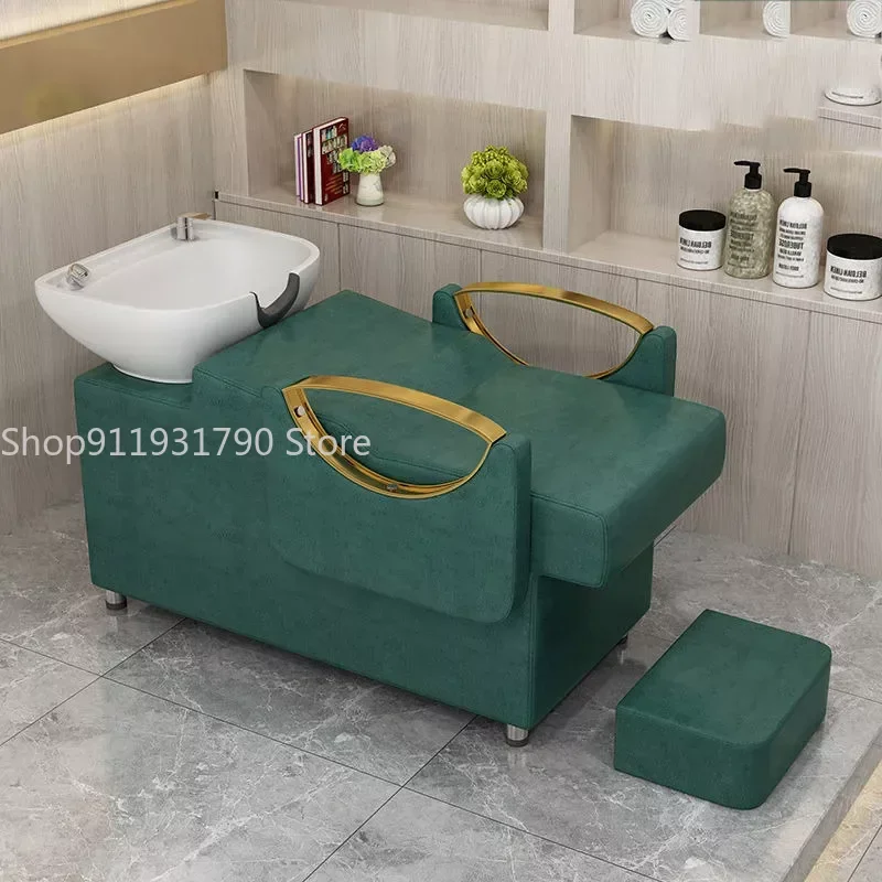 

Stylist Shampo Sink Chair Head Spa Water Therapy Comfort Hair Wash Bed Luxury Massage Lavacabezas Salon Equipment MQ50XF