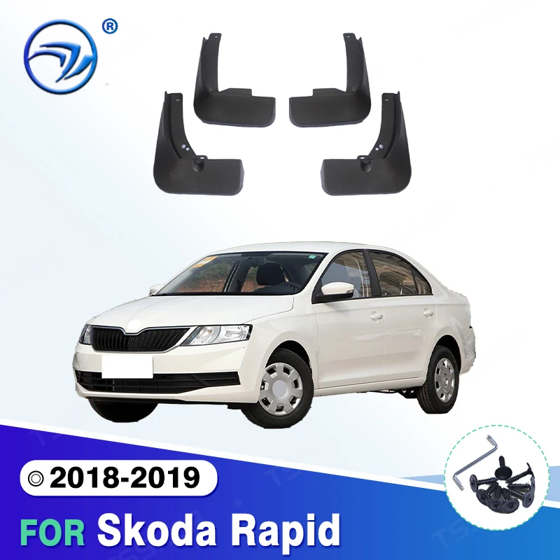 

Для Skoda Rapid 2018 2019, брызговики на крыло, брызговики, автомобильные аксессуары