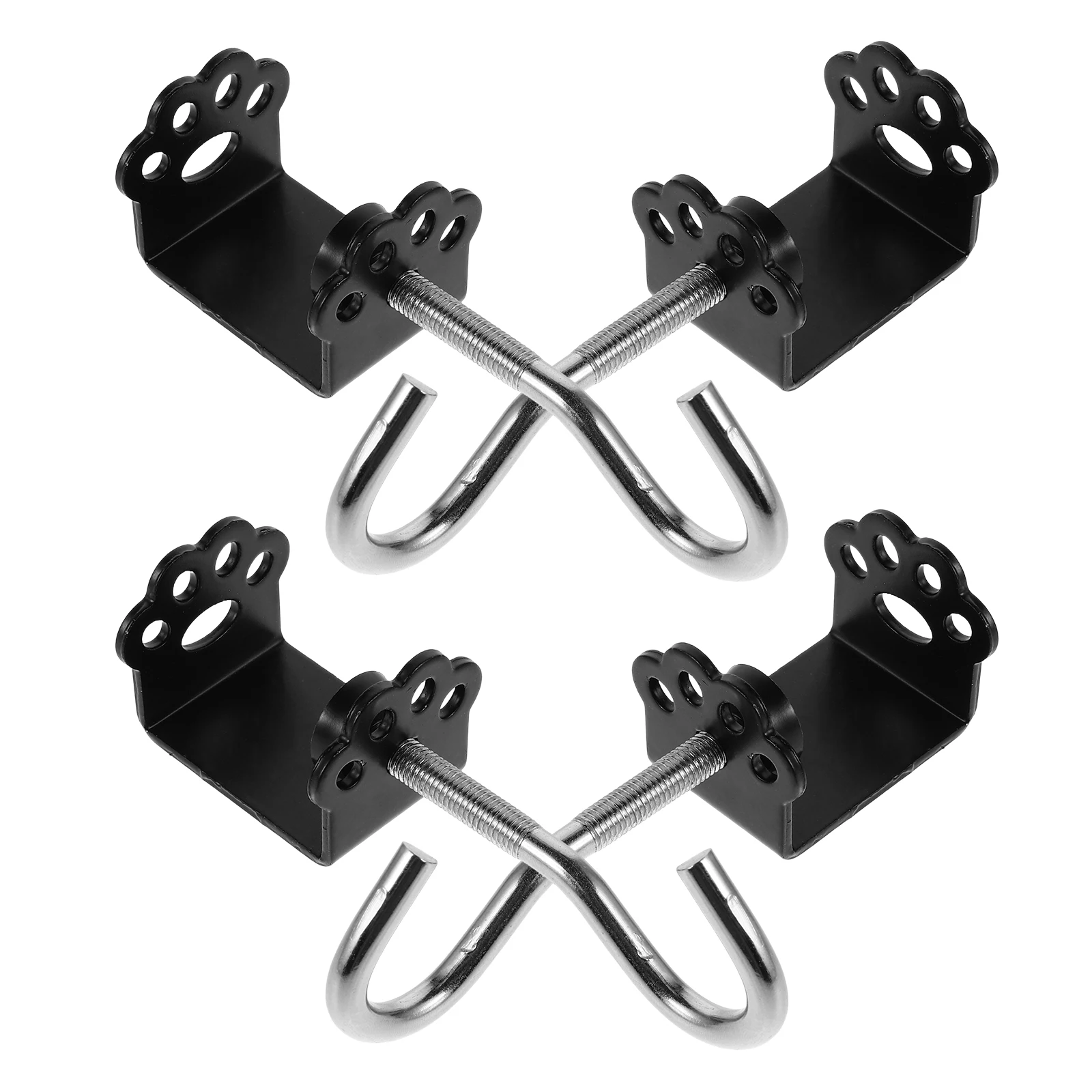 

4pcs Bag Hanger Stainless Steel Detachable Desk Mount Hooks for School Office Storage Portable Purse Hanger Table Holder