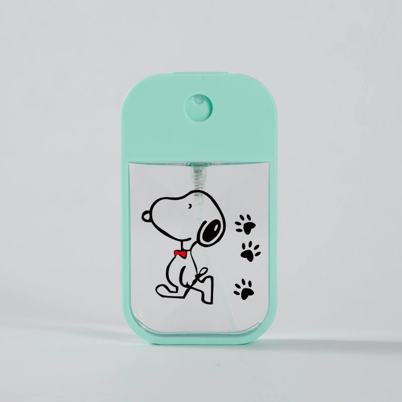 Snoopys New 45ml Portable Refillable Hand Sanitizer Alcohol Bottles Female Cute Mini Card Spray Bottle Male Travel Sub-bottling view 5
