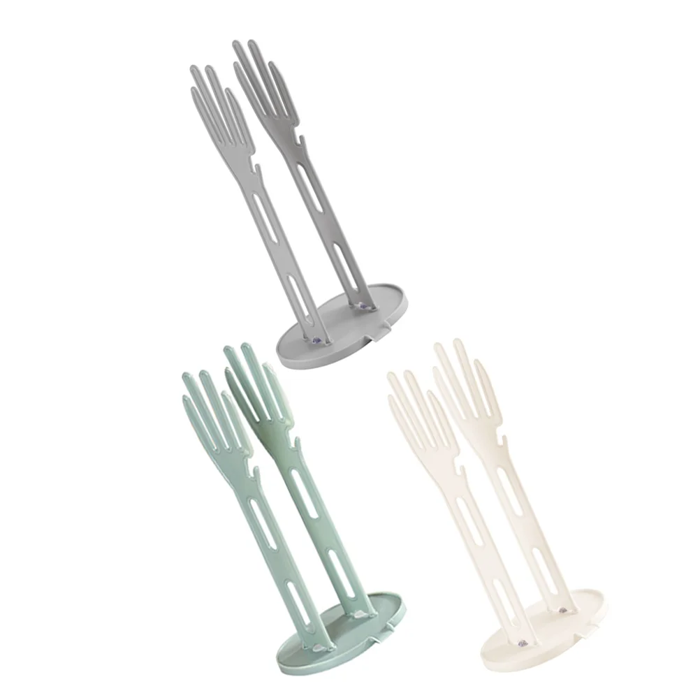 

3 Pcs Kitchen Storage Rack Gloves Holder Dryer Drying for Reusable Bags Plastic Dishwashing