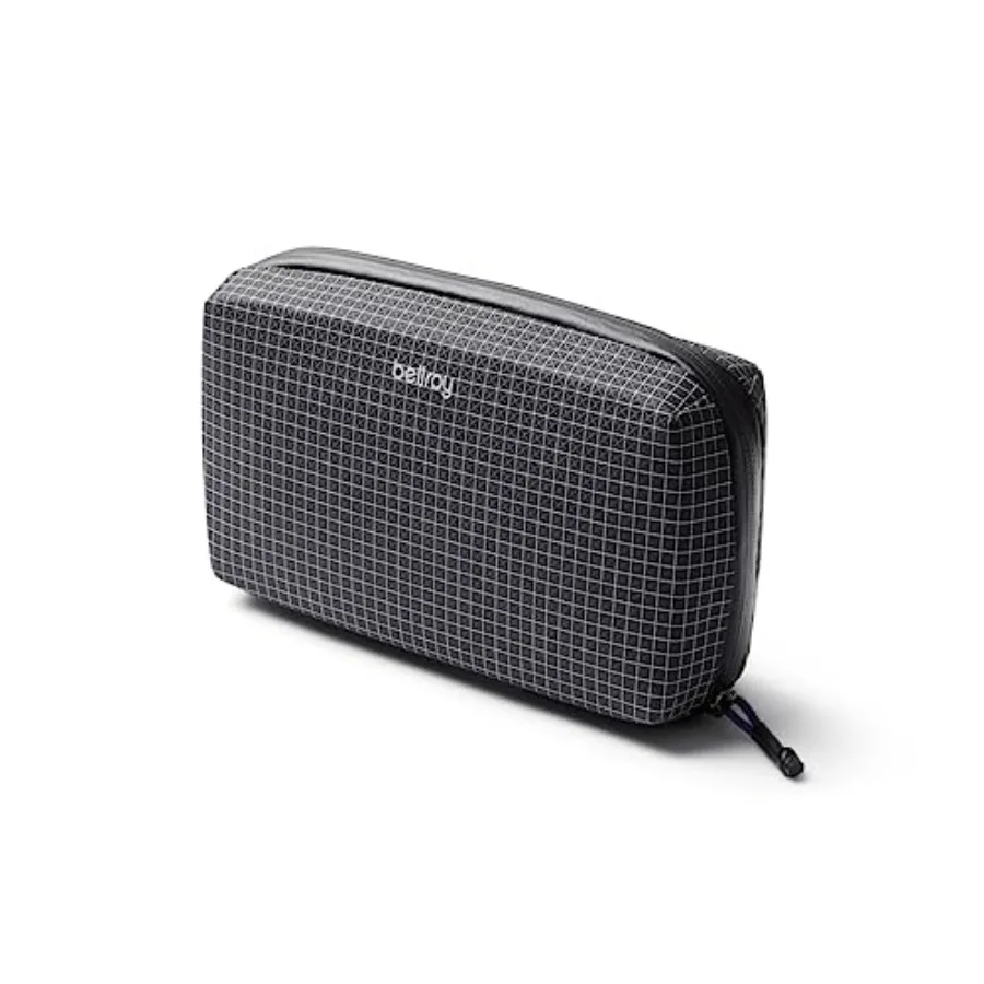 

Tech Kit Tech Accessories Organizer Pouch, Nylon Fabric, Black, Zipper Closure Design, Stores Power Bank, Phone Charger, Cables