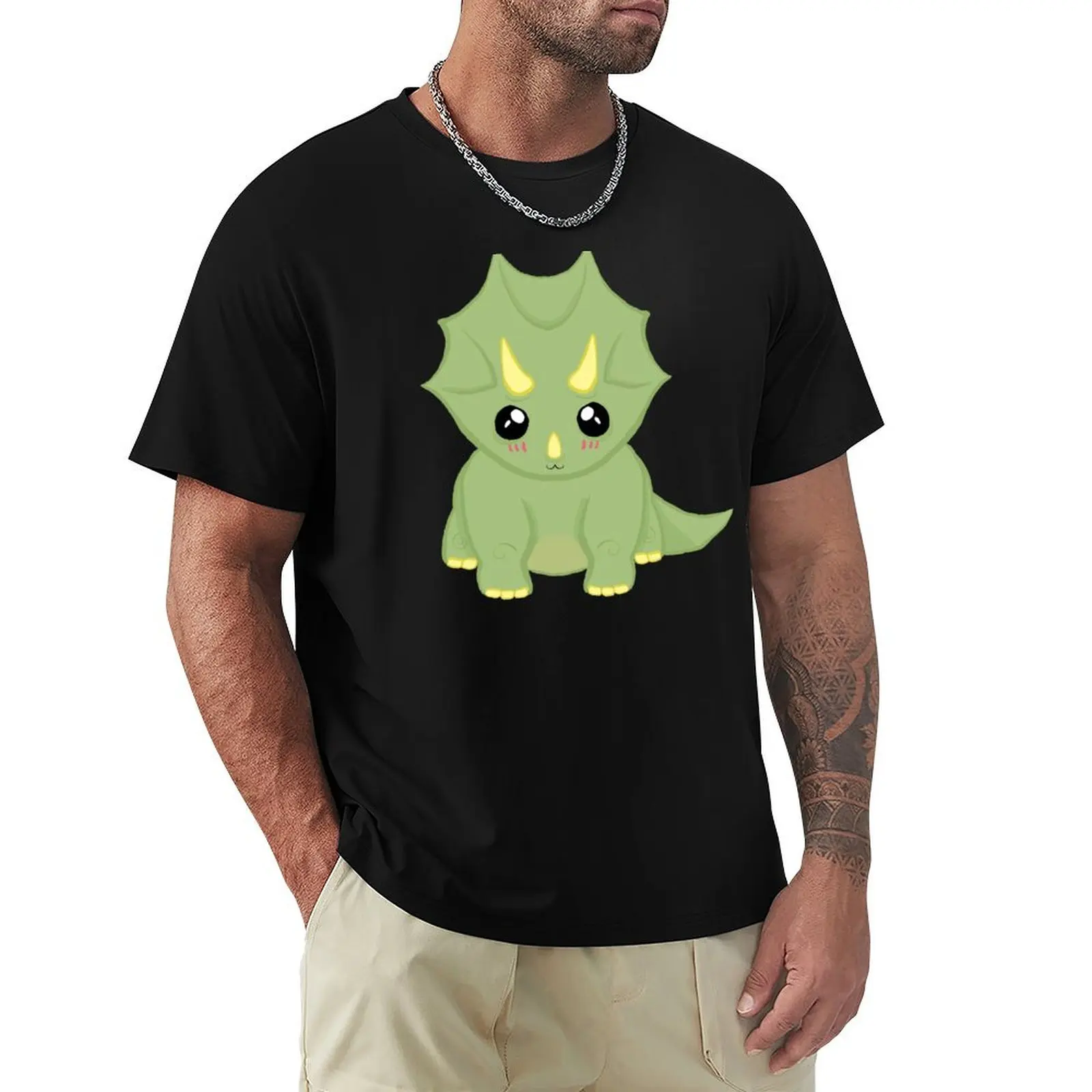 

Triceratops T-Shirt Minimalist Graphic Tee Shirt