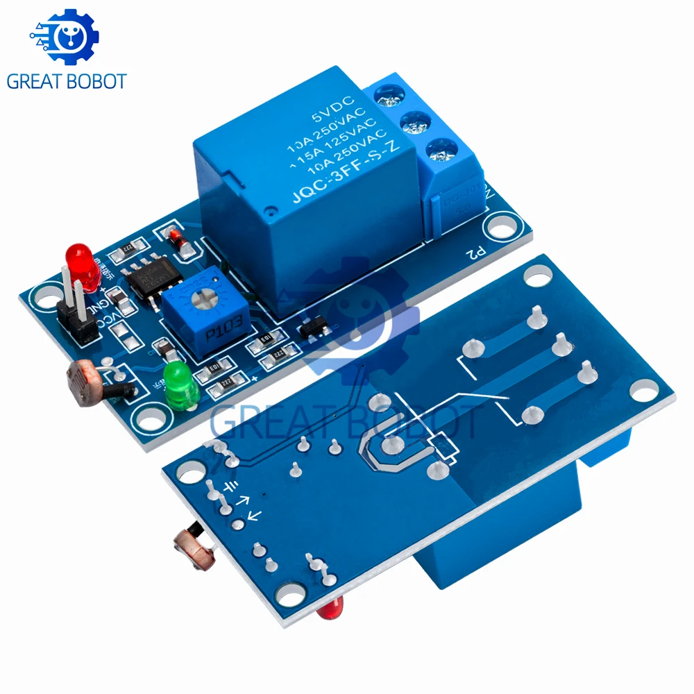 BS BS5V  Light Photoswitch Sensor Switch LDR Photoresistor Relay Module Light Detection Photosensitive Sensor Board For Arduino