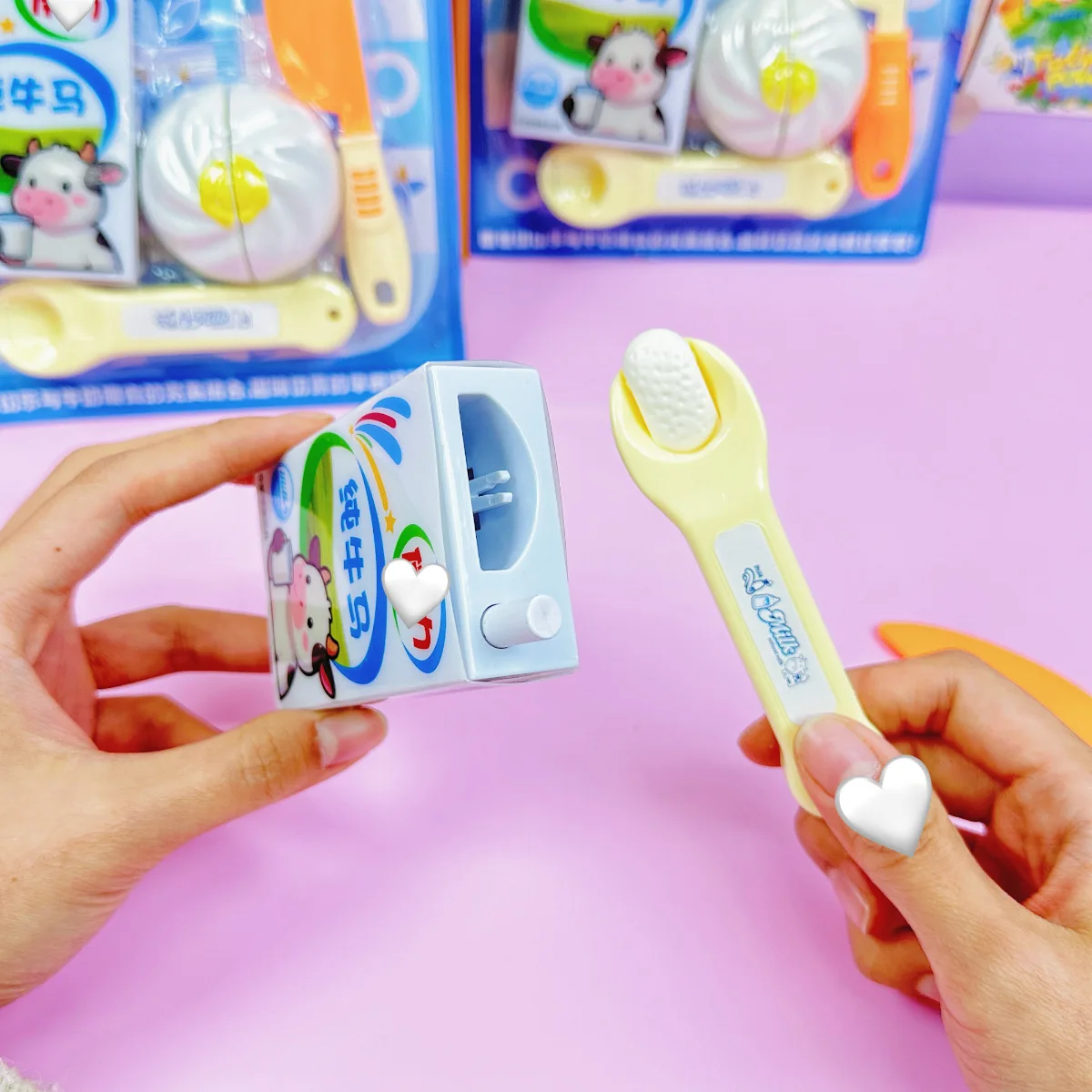 جديد الإبداعية الحليب الكعك تغذية مجموعة ألعاب مضحك الأطفال اللعب منزل التفاعلية تغذية لعبة الضغط اللعب لطيف هدية