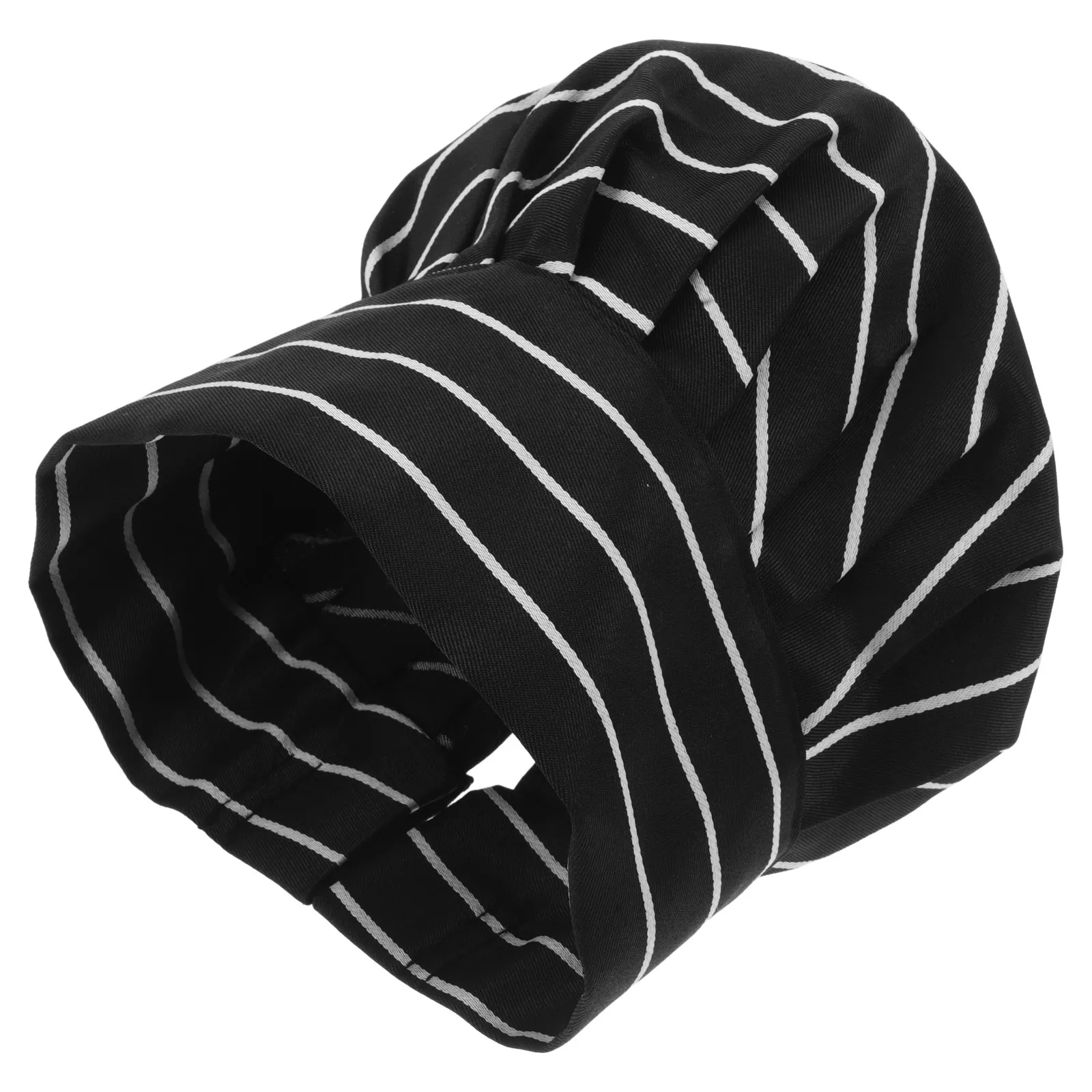 

Professional White Pleated Chef Hat for Adults Kitchen Bakers Chefs Cooking Uniforms Breathable Cotton Mushroom Shape Adjustable