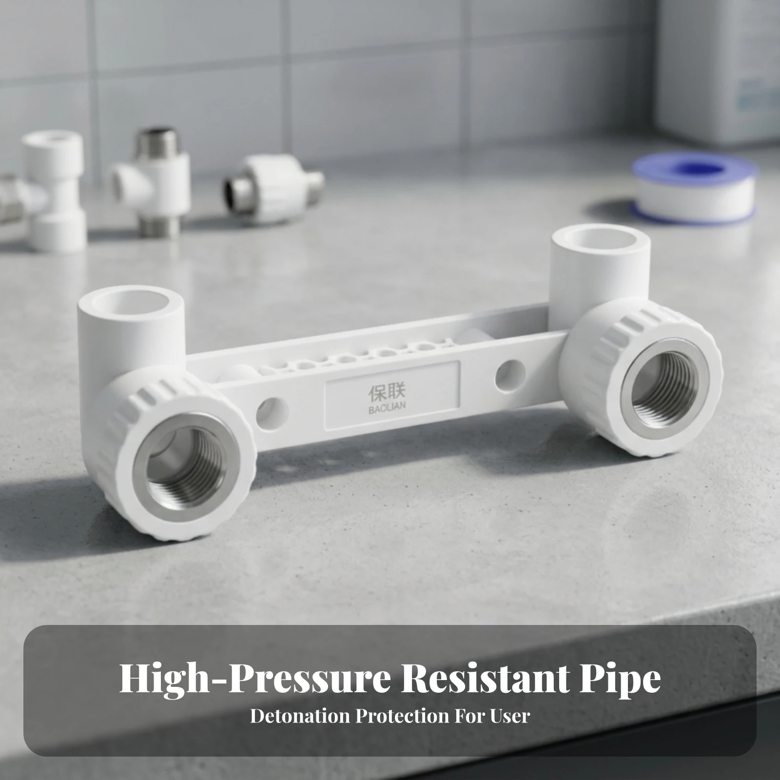 PPR Connector Fitting Corrosion Resistant Threaded Elbow Fitting 90 Degree Pipe Elbow Thickened